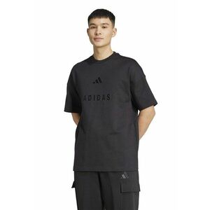 Tricou supradimensionat cu logo - Negru imagine