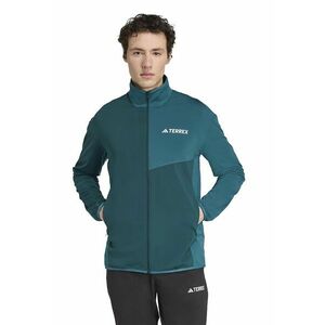 Jacheta din fleece cu maneci cazute Terrex - Alb optic/Verde persan imagine