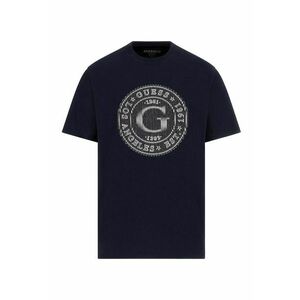 Tricou din bumbac cu logo brodat - Negru/Gri deschis imagine
