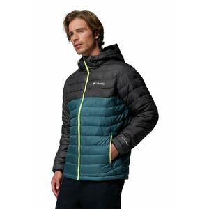 Jacheta cu gluga - pentru trekking Powdewr Lite II - Negru/Albastru petrol imagine
