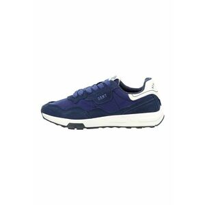 Pantofi sport cu garnituri din piele intoarsa si material sintetic Youtron - Albastru inchis/Albastru indigo imagine