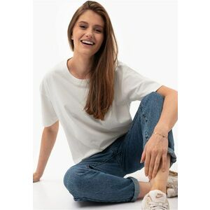 Tricou pentru femei T-Rodos - crem neted - Comfort Fit imagine