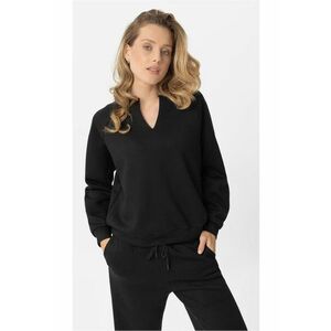Bluza de trening cu decolteu in V B-Kaya - dama - Comfort Fit - lejer - negru - Negru imagine