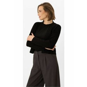 Cardigan scurt fara indichere - lejer - S-Miga - Negru - Negru imagine