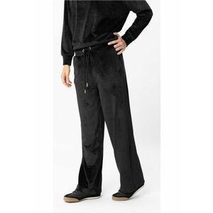 Pantaloni de trening din velur cu croiala ampla - N-Case - Negru - Negru imagine