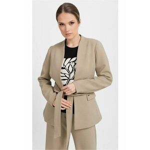 Sacou pentru dama cu cordon - cu maneci lungi JB-Mirella - bej - Bej imagine