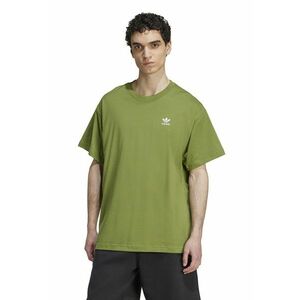 Tricou supradimensionat de bumbac cu logo Trefoil Essentials - Verde imagine