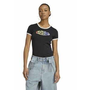 Tricou slim-fit din amestec de bumbac cu imprimeu logo - Rosu/Negru/Galben imagine