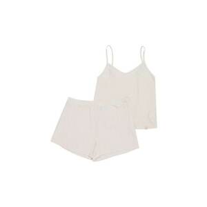 Pijamale dama - Viscoza - Bej - imagine