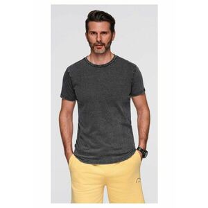 Tricou cu efect decolorat OM-TSWT-0116 - Negru imagine