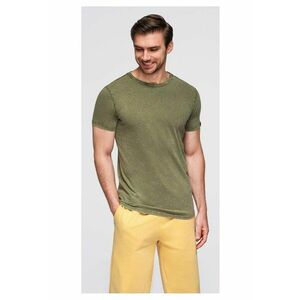 Tricou cu efect decolorat OM-TSWT-0116 - Verde inchis imagine