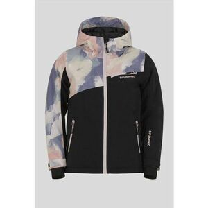 Geaca cu model - pentru schi - Negru/Roz/Albastru imagine