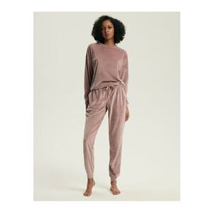 Costum dama confortabil si elegant - poliester - roz murdar imagine