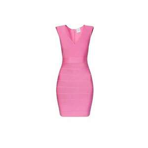 Rochie mini cu model suprapus - Roz imagine