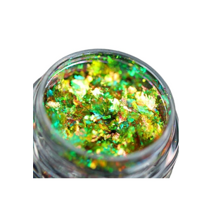Pigment fulgi PK122(verde-champagne-auriu-rose) pentru machiaj imagine