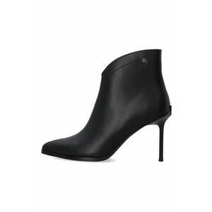 Botine din piele cu toc stiletto imagine