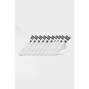 Set de sosete unisex cu logo - 5 perechi - Alb imagine