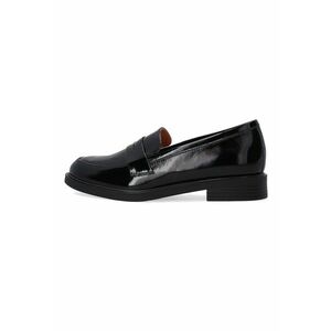 Pantofi loafer din piele lacuita - Negru imagine