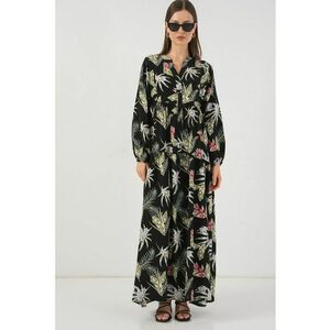 Rochie maxi - HiCCUP BDART - inchidere cu nasturi - textil - multicolor imagine