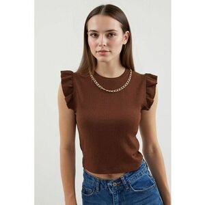 Bluza pentru dama - HiCCUP - Maro - Jerseu imagine