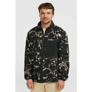 Jacheta din fleece cu model Must-Have High Pile - Negru/Bej imagine