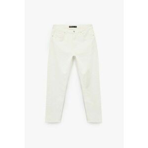 Blugi conici uni - Alb optic imagine
