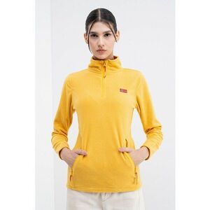 Bluza de trening slim fit cu fermnoar Ulyssia - Galben sofran imagine