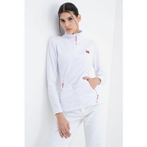 Bluza de trening slim fit cu fermnoar Ulyssia - Alb imagine