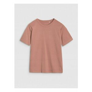 Tricou dama simplu - bumbac - maro - imagine