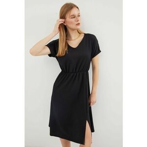 Rochie - HiCCUP - Midi - Jerseu - Negru imagine