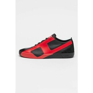 Pantofi sport Slante-D low-cut din piele cu model monograma - Rosu/Negru imagine