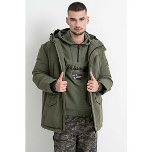 Geaca cu vatelina si gluga Cornier - Kaki imagine