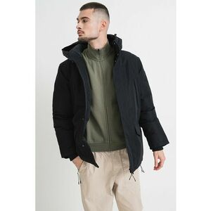 Geaca cu vatelina si gluga Cornier - Negru imagine