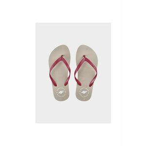 Slapi pentru copii 4FJRMM00FFLIM141-83S - pentru baieti - curele de cauciuc - talpa moale - bej/rosu imagine