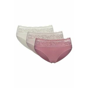 Chiloti dama set 3 perechi bej - roz - crem - Bej imagine