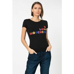 Tricou cu aplicatii logo cauciucate - Rosu/Negru/Albastru imagine