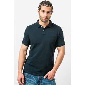 Tricou polo din bumbac pique Classic - Albastru ultramarin imagine