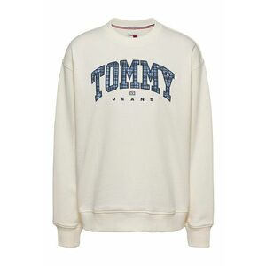 Bluza de trening cu logo brodat - Crem imagine
