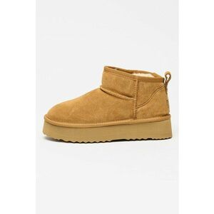Ghete de piele intoarsa fara inchidere Brogan - Caramel imagine