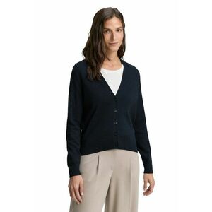 Cardigan cu decolteu in V si model uni - Albastru ultramarin imagine