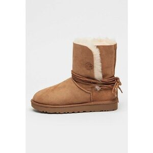 Ghete din piele intoarsa Bailey - Caramel imagine