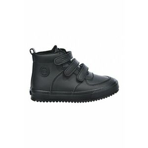 Ghete de piele ecologica cu benzi velcro - Negru imagine