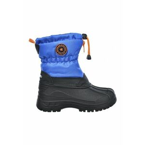 Cizme mid-calf demiwedge - Negru/Albastru imagine