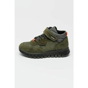 Ghete din piele intoarsa si material textil cu tehnologie Gore-Tex - Kaki inchis imagine