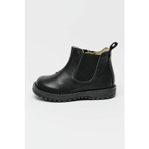 Ghete Chelsea din piele - Negru imagine