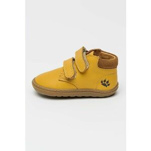 Ghete din piele cu barete velcro - Maro deschis imagine