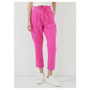 Pantaloni dama - HiCCUP - croiala lejera - roz - bumbac imagine
