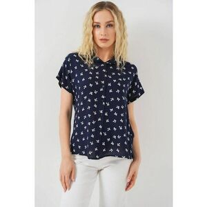 Camasa BDART cu maneca scurta - albastru - material poplin imagine