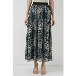 Fusta maxi - HiCCUP - model cu captuseala - albastru - Lycra imagine