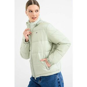Geaca cu vatelina si buzunare laterale - Verde pal imagine